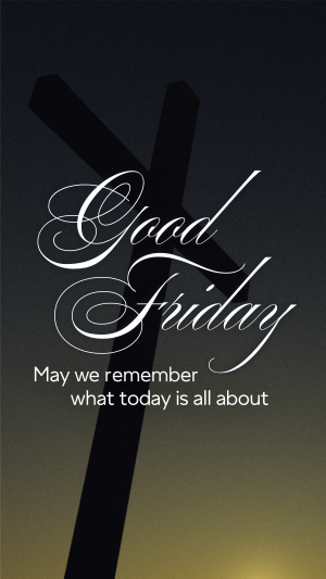 Good Friday Crucifix Greeting Facebook story Image Preview