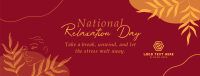 National Relaxation Day Facebook Cover Design