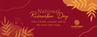 National Relaxation Day Facebook cover Image Preview