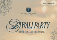 Diwali Party Postcard Preview