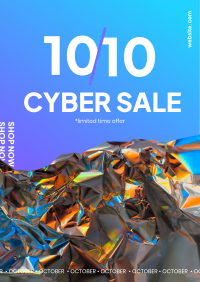 10.10 Cyber Sale Flyer Design