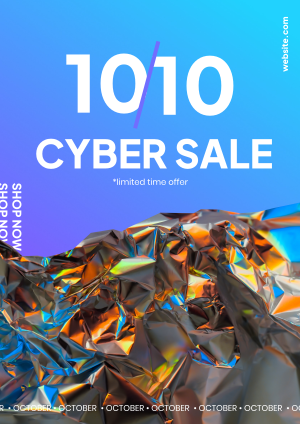 10.10 Cyber Sale Flyer Image Preview