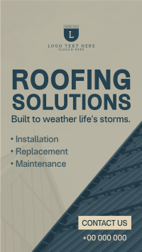 Corporate Roofing Solutions TikTok Video Design