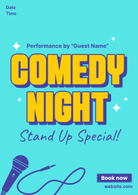 Stand Up Comedy Special Poster Design