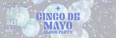 Cinco De Mayo Block Party Twitter header (cover) Image Preview