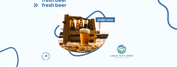 Fresh Beer Product Facebook Cover Design Image Preview