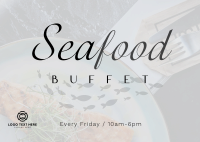 Seafood Specials Postcard Design