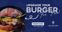 Free Burger Upgrade Facebook ad Image Preview