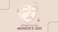 International Women's Day Illustration Facebook event cover Image Preview