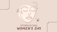 International Women's Day Illustration Facebook Event Cover Design