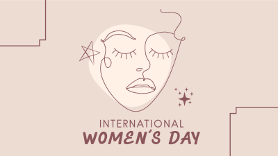 International Women's Day Illustration Facebook event cover Image Preview