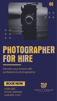 Photographer for Hire TikTok Video Image Preview