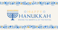 Floral Hanukkah Facebook ad Image Preview