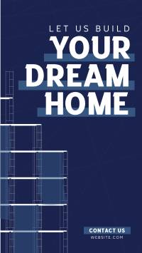 Building Dream Home Instagram Story Design