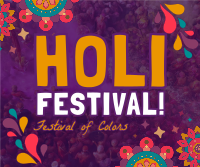 Mandala Holi Festival of Colors Facebook post Image Preview