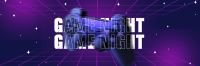 Futuristic Game Night Twitter Header Design