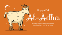 Eid Al Adha Goat Facebook Event Cover Design