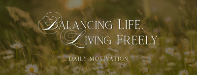 Balanced Life Motivation Facebook cover Image Preview
