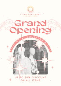 Y2K Fashion Boutique Opening Flyer Image Preview
