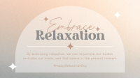 Embrace Relaxation Facebook Event Cover Design