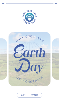 Earth Day Minimalist TikTok video Image Preview