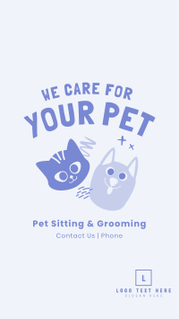 We Care For Your Pet Facebook Story Design