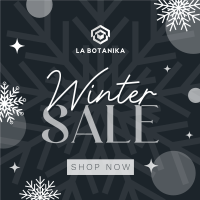 Winter Snowball  Sale Instagram Post Design