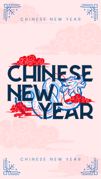 Oriental Chinese New Year Facebook Story Design