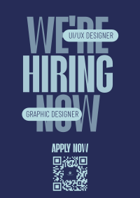 Simple We're Hiring Poster Image Preview