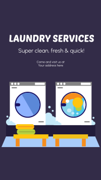 Laundry Services Facebook Story Image Preview