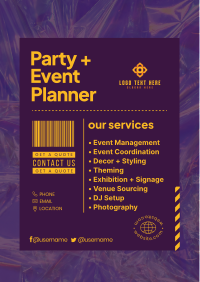 Fun Party Planner Flyer Design