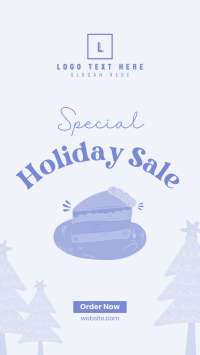 Special Holiday Cake Sale Facebook Story Design