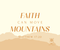 Faith Move Mountains Facebook Post Image Preview