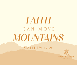 Faith Move Mountains Facebook post Image Preview