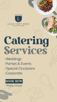Catering for Occasions TikTok Video Design