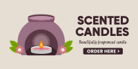 Fragranced Candles Twitter Post Design