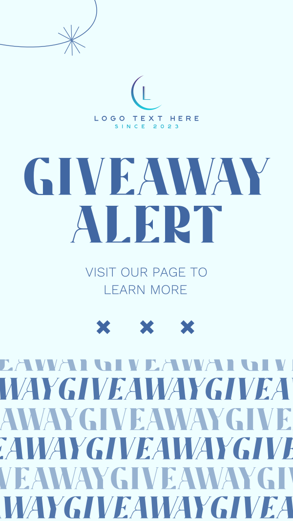 Giveaway Alert Instagram Story Design Image Preview