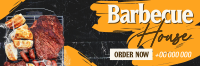 Barbecue House Bold Twitter Header Design