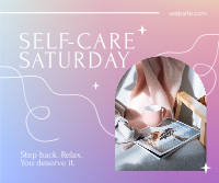 Luxurious Self Care Saturday Facebook Post Design