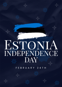 Simple Estonia Independence Day Poster Image Preview