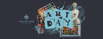 Art Day Collage Facebook cover Image Preview