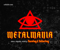 Metal Mania Facebook Post Design
