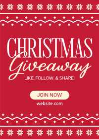 Christmas Giveaway Promo Poster Image Preview