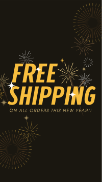 Free Shipping Sparkles Facebook story Image Preview