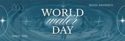 World Water Day Greeting Twitter header (cover) Image Preview