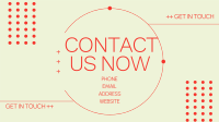 Modern Contact Us Animation Design