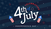 Modern Fireworks Celebrate 4th of July Animation Preview