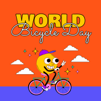 Celebrate Bicycle Day Instagram Post Design