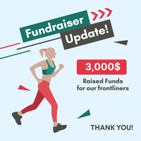 Marathon Fundraiser Update Instagram post Image Preview