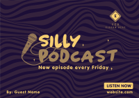 Silly Podcast Postcard Image Preview